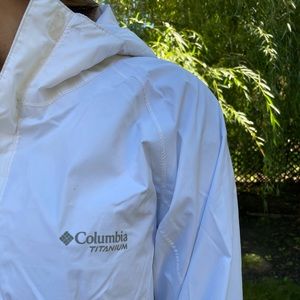 White Columbia raincoat